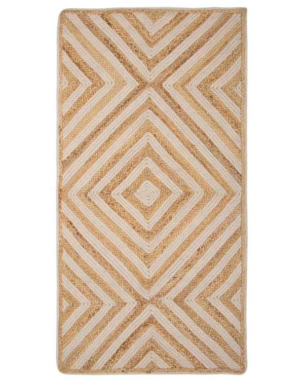 Bomuldstæppe 80 x 150 cm beige PIRLI Lumarko!