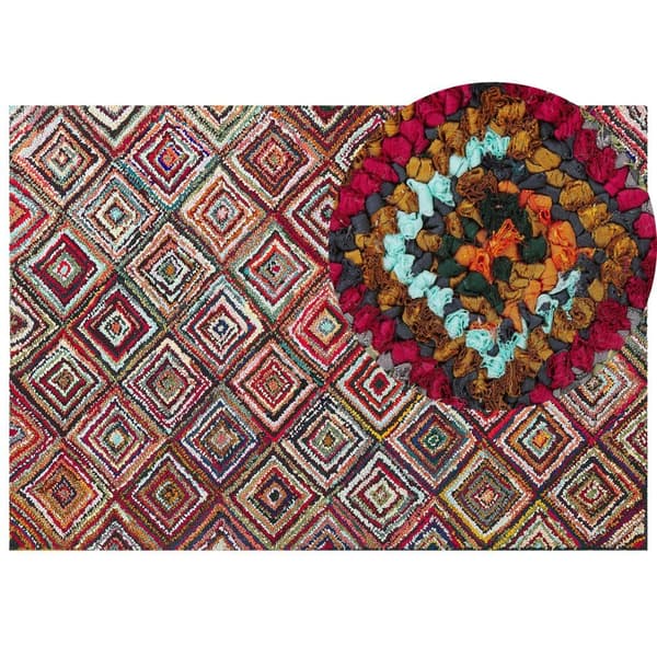 Bomuldstæppe 160 x 230 cm flerfarvet KAISERI Lumarko!