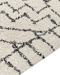 Miniatyrbillede 5 af 7: Bomuldstæppe 160 x 230 cm beige-sort ZEYNE Lumarko!