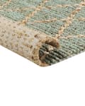 Miniatyrbillede 7 af 8: Jute tæppe 200 x 300 cm grøn med beige TELLIKAYA Lumarko!