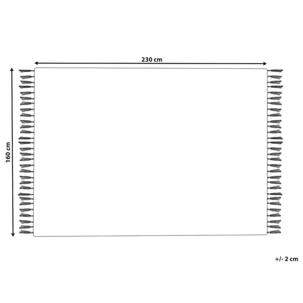 Villamatto 160 x 230 cm mustavalkoinen PAZAR Lumarko!