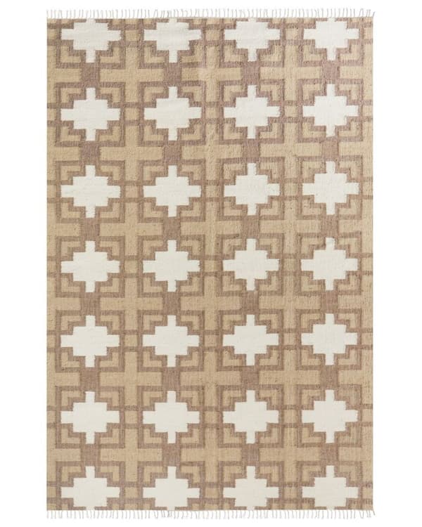 Jute tæppe 200 x 300 cm beige KONURTAY Lumarko!