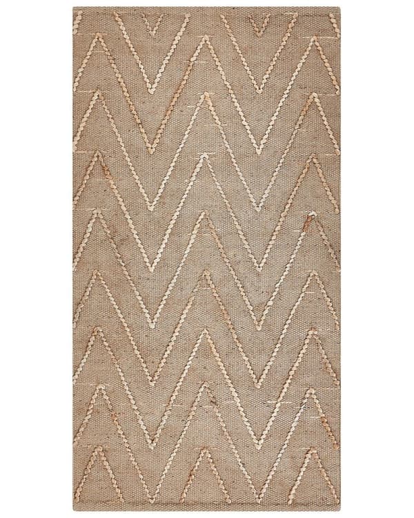 Jute tæppe 80 x 150 cm beige DADAY Lumarko!