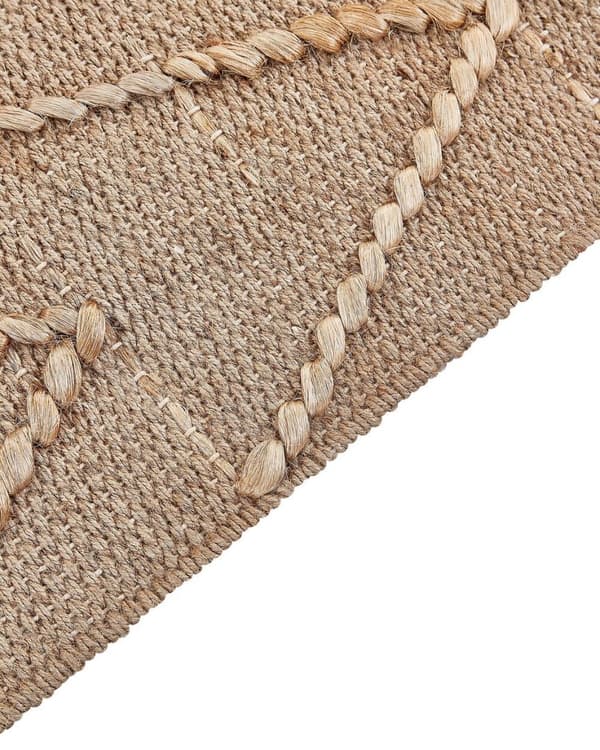 Jute tæppe 80 x 150 cm beige DADAY Lumarko!
