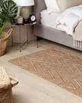 Miniatyrbillede 2 af 7: Jute tæppe 80 x 150 cm beige DADAY Lumarko!