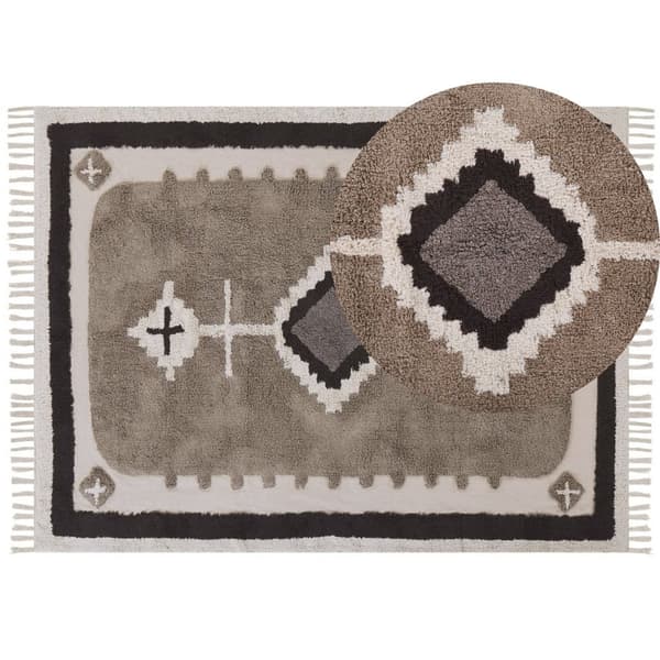 Puuvillamatto 160 x 230 cm beige GEYVE Lumarko!