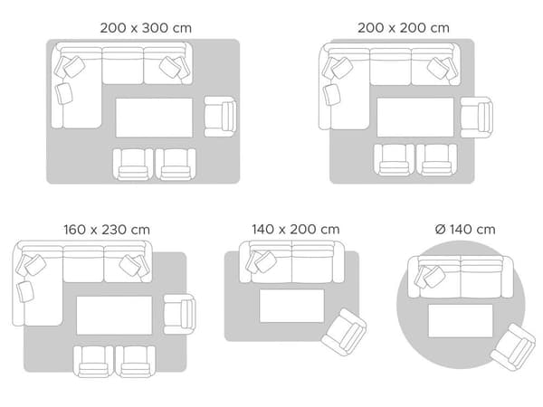 Uldtæppe 80 x 150 cm blå YALOVA Lumarko!