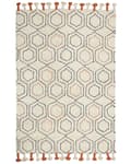 Miniatyrbild 3 av 7: Bomullsmatta 160 x 230 cm beige-orange HAJIPUR Lumarko!
