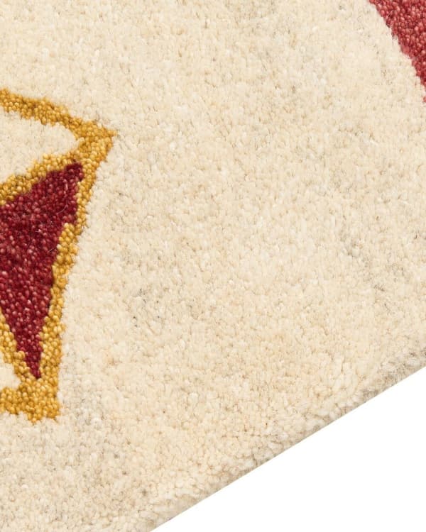 Ull gabbeh matta 140 x 200 cm beige MISINLI Lumarko!