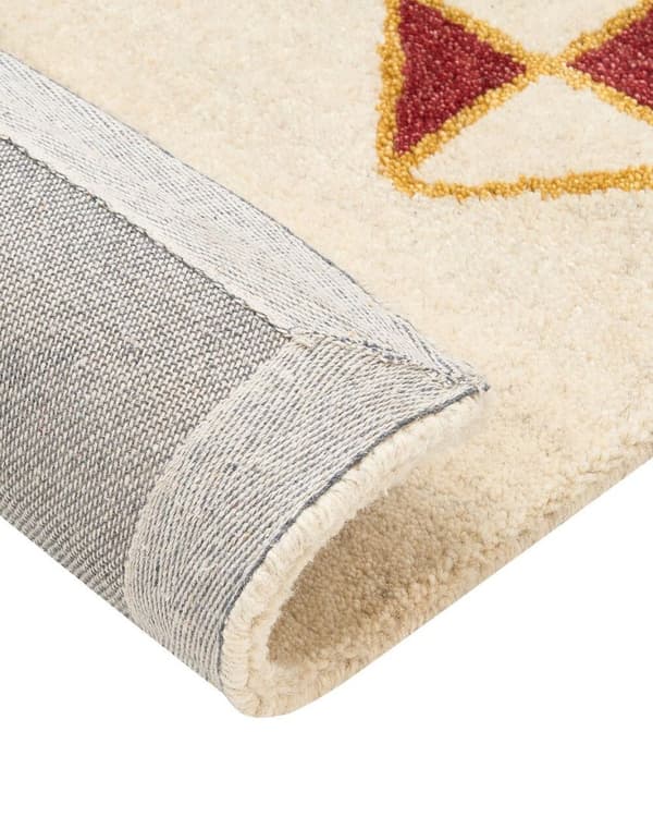 Ull gabbeh matta 140 x 200 cm beige MISINLI Lumarko!