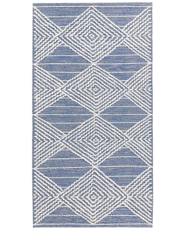 Villamatto 80 x 150 cm beige-sininen DATCA Lumarko!