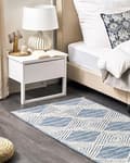 Pikkukuva 2 / 6: Villamatto 80 x 150 cm beige-sininen DATCA Lumarko!