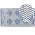 Pikkukuva 1 / 6: Villamatto 80 x 150 cm beige-sininen DATCA Lumarko!