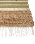 Miniatyrbillede 6 af 7: Jute tæppe 160 x 230 cm beigegrøn MIRZA Lumarko!