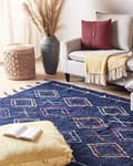 Pikkukuva 2 / 6: Puuvillamatto 140 x 200 cm musta CORUM Lumarko!