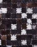 Pikkukuva 6 / 7: Patchwork-nahkamatto 160 x 230 cm ruskea AKKESE Lumarko!