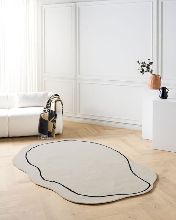 Viskoosimatto 160 x 230 cm beige DERA Lumarko!