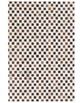 Miniatyrbillede 3 af 6: Patchwork lædertæppe 160 x 230 cm beige-brun KAYABEY Lumarko!