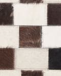 Miniatyrbillede 4 af 6: Patchwork lædertæppe 160 x 230 cm beige-brun KAYABEY Lumarko!
