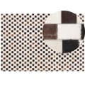 Miniatyrbillede 1 af 6: Patchwork lædertæppe 160 x 230 cm beige-brun KAYABEY Lumarko!