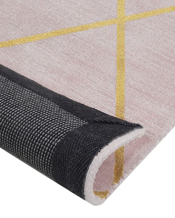Viskosetæppe 80 x 150 cm pink ATIKE Lumarko!