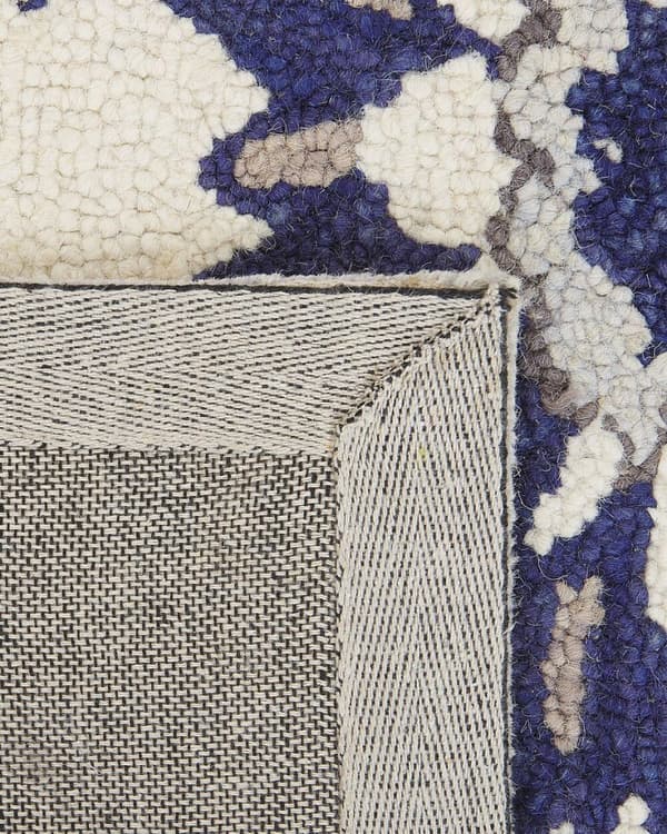Villamatto 160 x 230 cm beige-sininen KUMRU Lumarko!