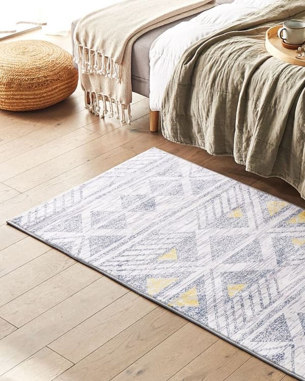 Matto 80 x 150 cm harmaankeltainen KARGI Lumarko!