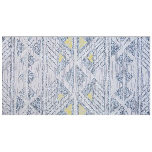 Matto 80 x 150 cm harmaankeltainen KARGI Lumarko!