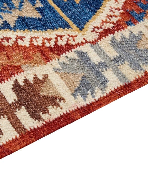 Uld kelim tæppe 200 x 300 cm flerfarvet VANASHEN Lumarko!