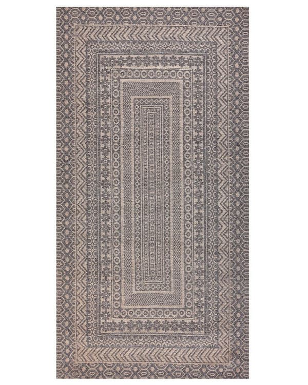 Matta 80 x 150 cm beige-grå BAGLAR Lumarko!