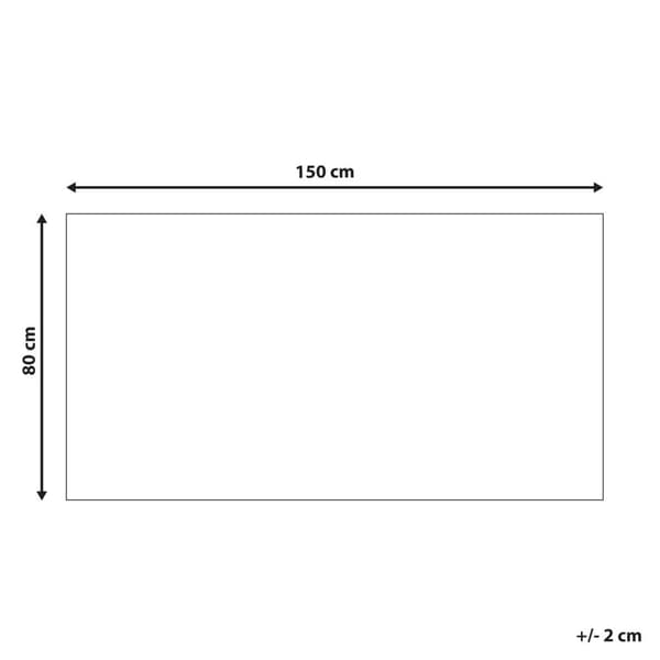 Matta 80 x 150 cm beige-grå BAGLAR Lumarko!