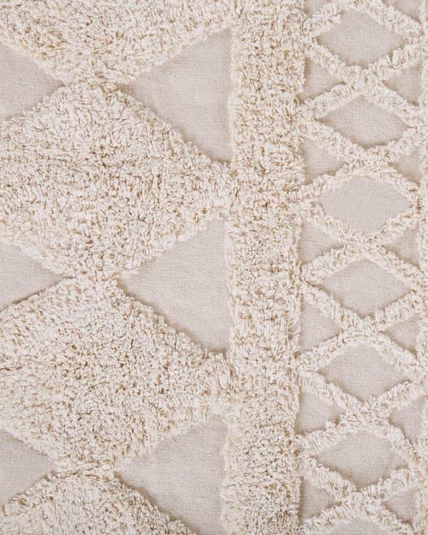 Bomullsmatta 160 x 230 cm beige DIDIM Lumarko!