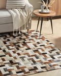 Pikkukuva 2 / 6: Tilkkutäkkinahkamatto 160 x 230 cm ruskeanbeige CESME Lumarko!