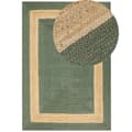Miniatyrbillede 1 af 8: Jute tæppe 160 x 230 cm grønt KARAKUYU Lumarko!