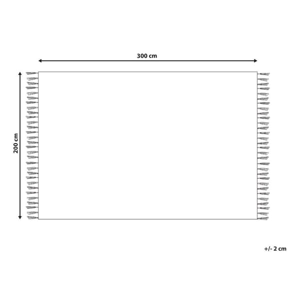Bomulds kelimtæppe 200 x 300 cm flerfarvet NORATUS Lumarko!