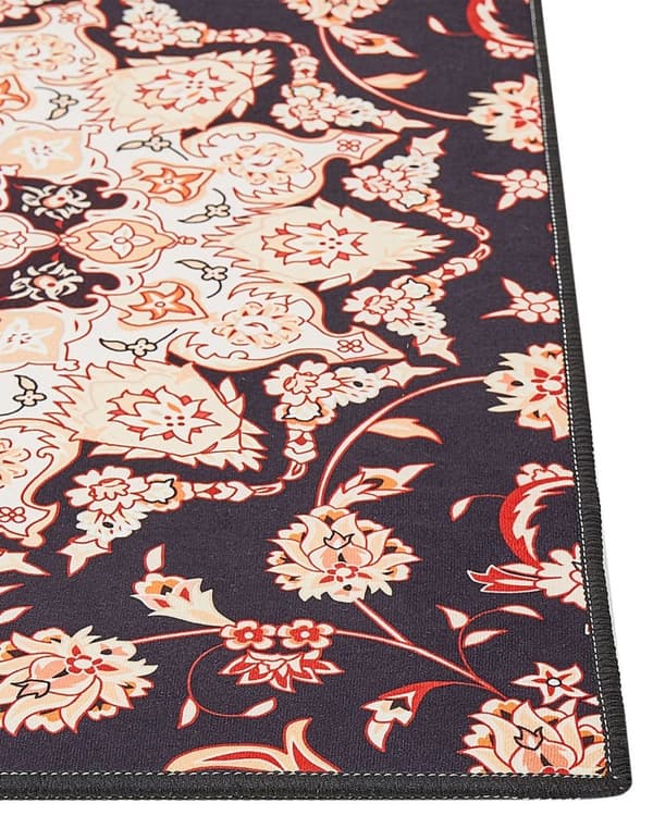 Matto 80 x 300 cm musta ja beige ARITAS Lumarko!