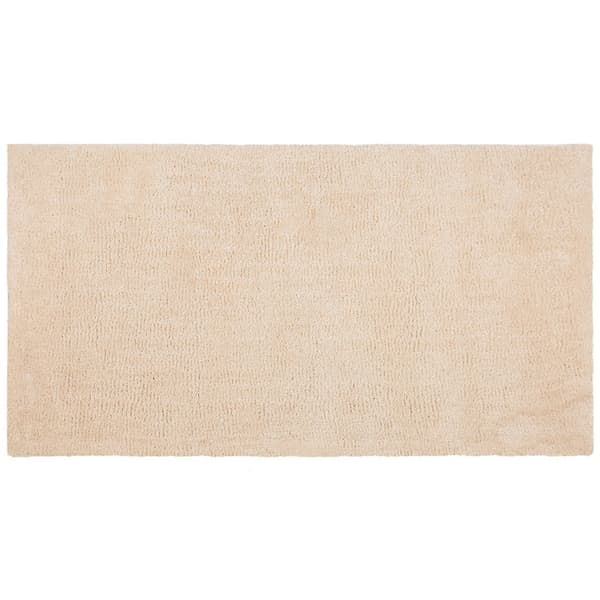 Shaggy tæppe 80 x 150 cm beige DEMRE Lumarko!