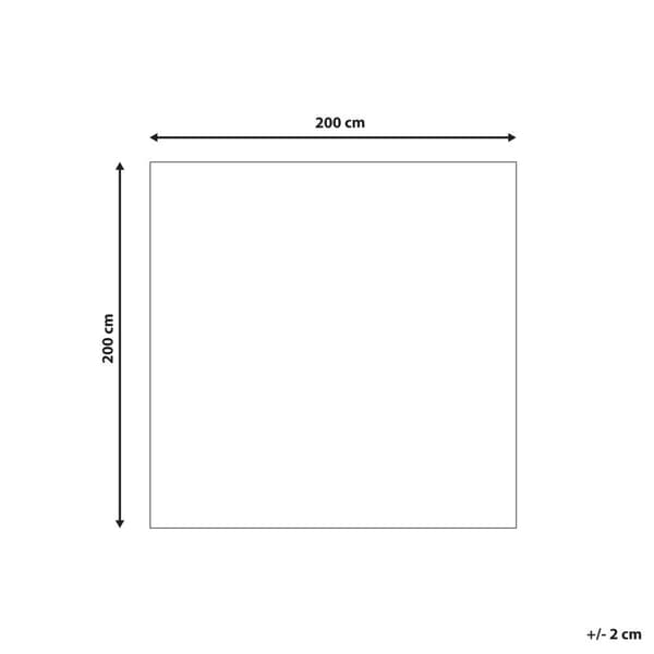 Puuvillamatto 200 x 200 cm beige-ruskea AVDAN Lumarko!