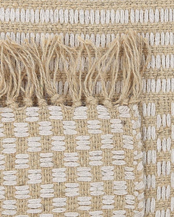 Jute tæppe 140 x 200 cm beige ADABAG Lumarko!