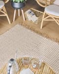 Miniatyrbillede 2 af 6: Jute tæppe 140 x 200 cm beige ADABAG Lumarko!