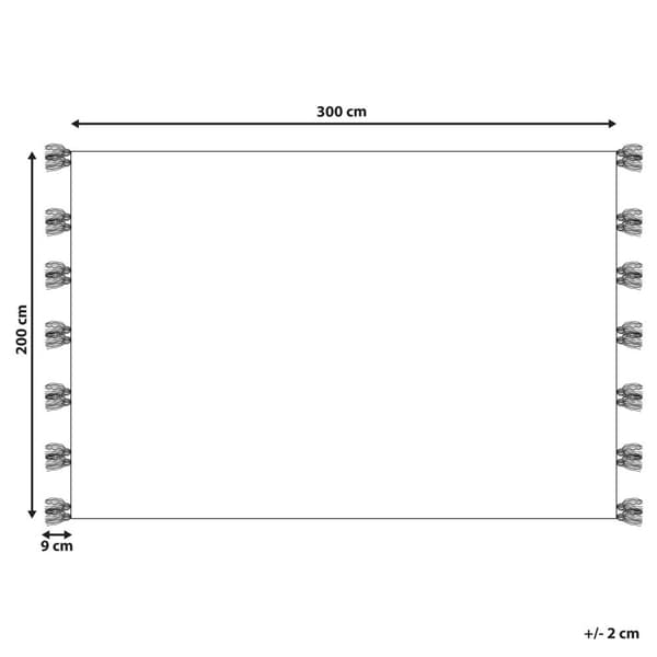 Villainen kilim-matto 200 x 300 cm monivärinen KGHTSRASHEN Lumarko!