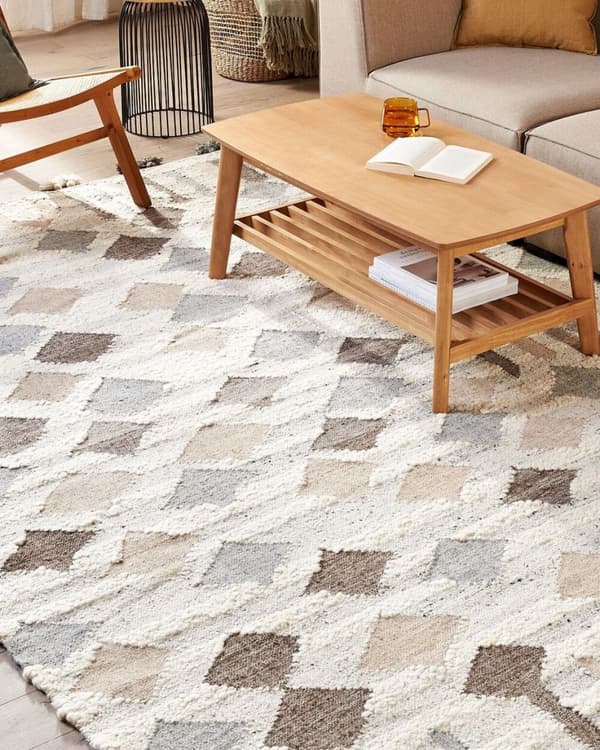 Villainen kilim-matto 200 x 300 cm monivärinen KGHTSRASHEN Lumarko!