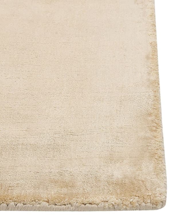 Viskosetæppe 80 x 150 cm sandfarvet GESI II Lumarko!