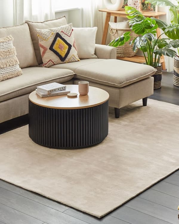 Viskosetæppe 160 x 230 cm lys beige GESI II Lumarko!