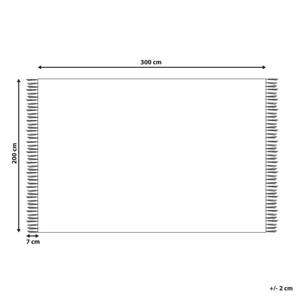Bomulds kelimtæppe 200 x 300 cm flerfarvet TARONIK Lumarko!