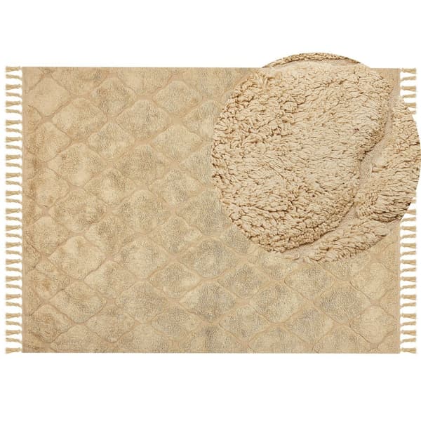Puuvillamatto 160 x 230 cm beige SANLIURFA Lumarko!