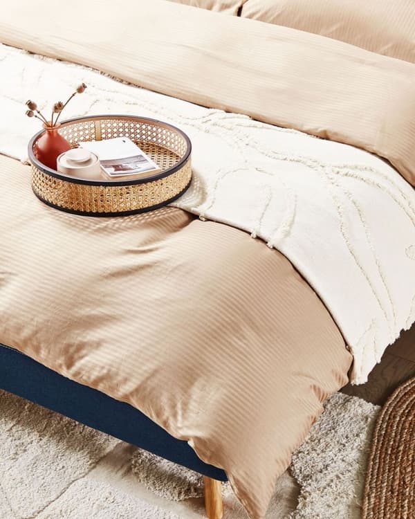 Puuvillamatto 140 x 200 cm beige DIYADIN Lumarko!