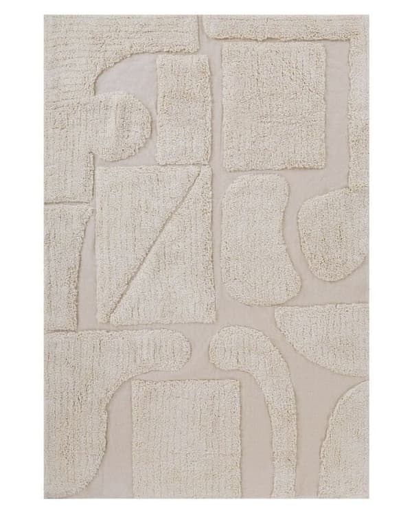 Puuvillamatto 140 x 200 cm beige DIYADIN Lumarko!