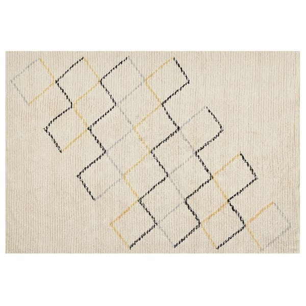 Bomuldstæppe 140 x 200 cm beige TEZPUR Lumarko!
