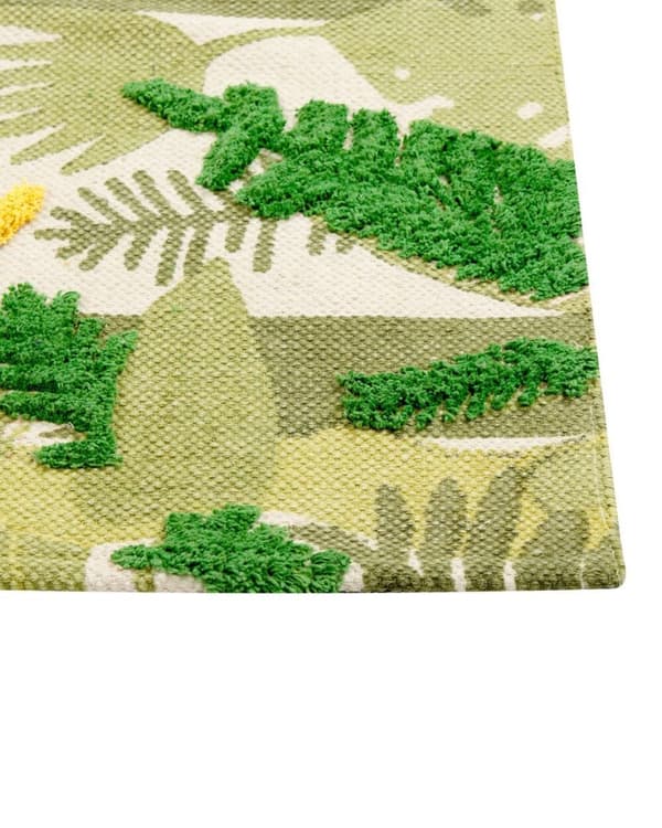 Børnetæppe i bomuld med junglemotiv 80 x 150 cm flerfarvet JANHTO Lumarko!